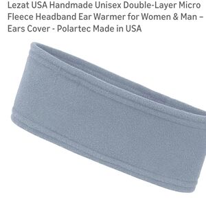 Lezat Light Blue Fleece Ear/Neck Warmer USA
